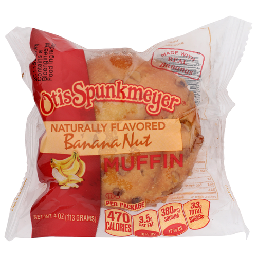 Otis Spunkmeyer Banana Nut Muffin - 4 Ounce