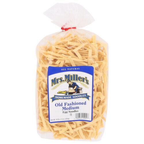 MRS MILLERS Noodles Old Fashioned Medium - 16 Ounce