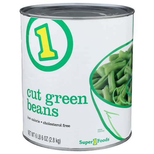 Super 1 Foods Cut Green Beans - 6 Pound