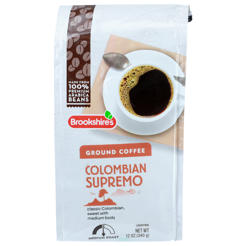 Brookshire's Colombian Supremo Ground Coffee - 12 Ounce