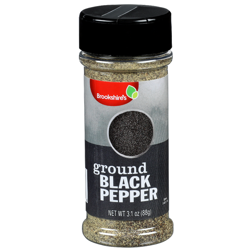 Brookshire's Ground Black Pepper - 3.1 Ounce