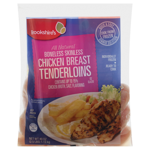 Brookshire's Boneless Skinless Chicken Breast Tenderloins - 40 Ounce