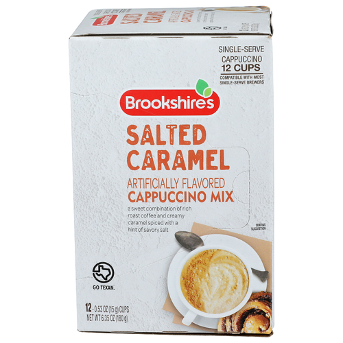 Brookshire's Salted Caramel Cappuccino Mix - 0.529 Ounce - 12 Count