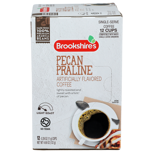 Brookshire's Pecan Praline Light Roast Coffee - 0.388 Ounce - 12 Count