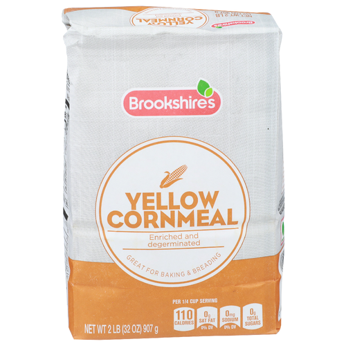 Brookshire's Enriched And Degerminated Yellow Cornmeal - 2 Pound