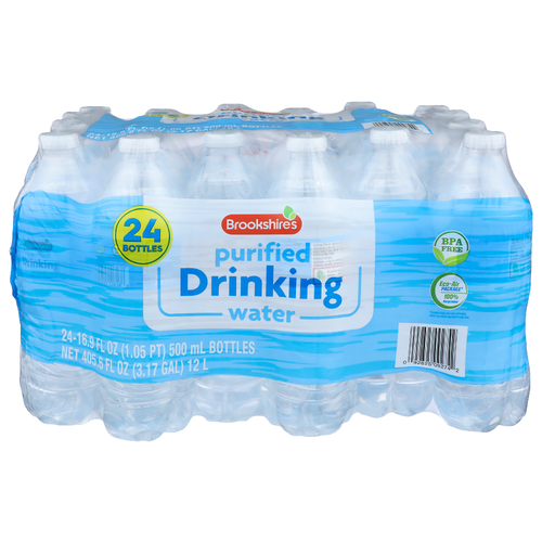 Brookshire's Purified Drinking Water - 16.9 Fluid Ounce - 24 Count