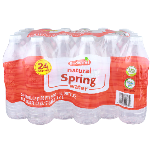 Brookshire's Natural Spring Water - 16.9 Fluid Ounce - 24 Count