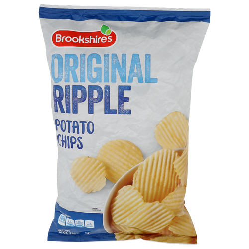 Brookshire's Original Ripple Potato Chips - 10 Ounce