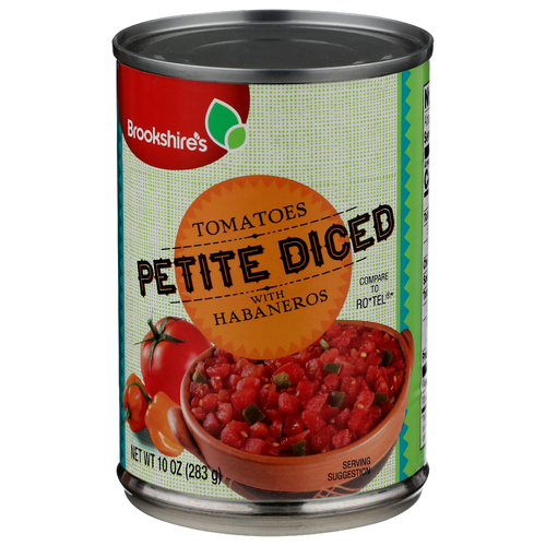 Brookshire's Petite Diced Tomatoes With Habaneros - 10 Ounce