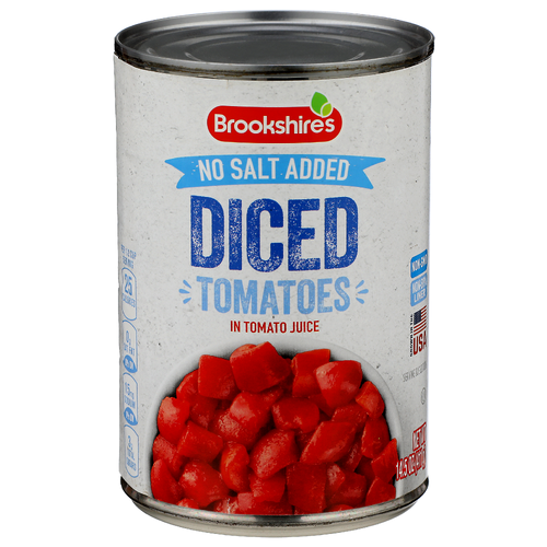 Brookshire's No Salted Added In Tomato Juice Diced Tomatoes - 14.5 Ounce