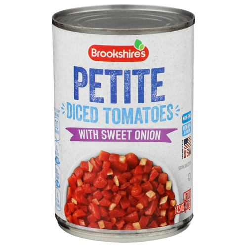 Brookshire's With Sweet Onion Petite Diced Tomatoes - 14.5 Ounce