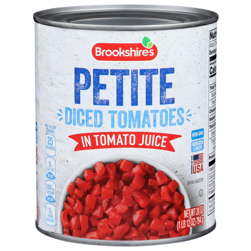 Brookshire's Petite Diced Tomatoes In Tomato Juice - 28 Ounce