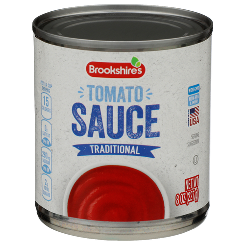 Brookshire's Traditional Tomato Sauce - 8 Ounce