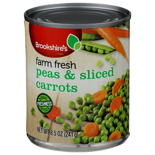 Brookshire's Farm Fresh Peas & Sliced Carrots - 8.5 Ounce