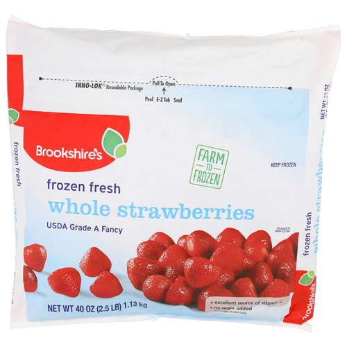 Brookshire's Frozen Fresh Whole Strawberries - 40 Ounce