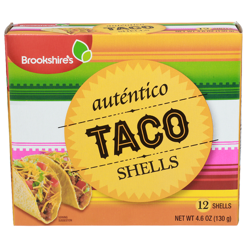 Brookshire's Taco Shells - 0.383 Ounce - 12 Count