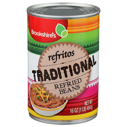 Brookshire's Traditional Refried Beans - 16 Ounce