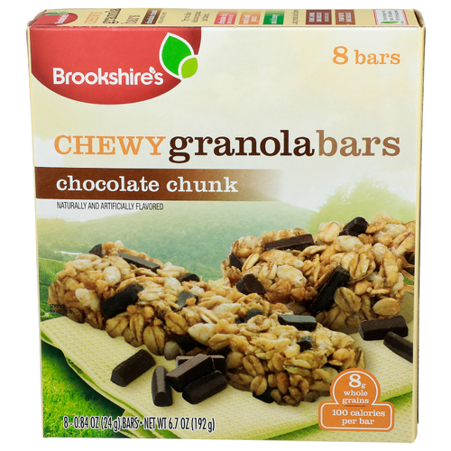 Brookshire's Chocolate Chunk Chewy Granola Bars - 0.838 Ounce - 8 Count
