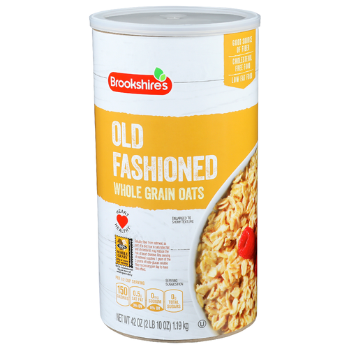 Brookshire's Old Fashioned Whole Grain Oats - 42 Ounce