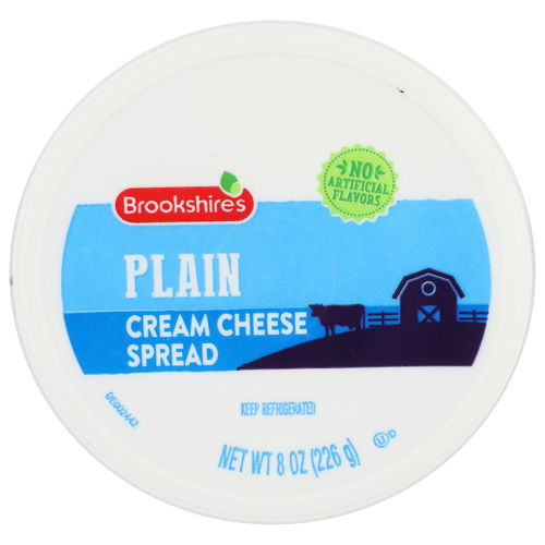 Brookshire's Cream Cheese Spread Plain - 8 Ounce