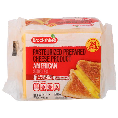 Brookshire's American Cheese Singles - 0.667 Ounce - 24 Count
