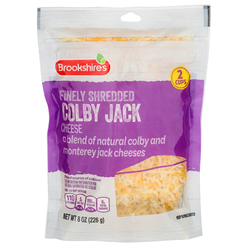 Brookshire's Cheese Colby Jack Finely Shredded - 8 Ounce