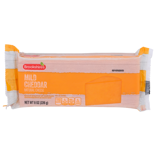 Brookshire's Natural Cheese Mild Cheddar - 8 Ounce