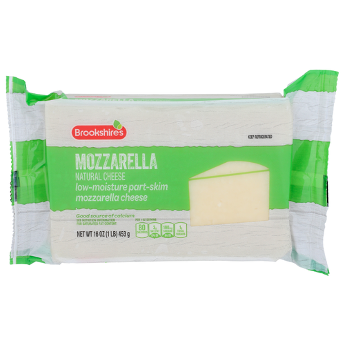 Brookshire's Natural Cheese Mozzarella - 16 Ounce