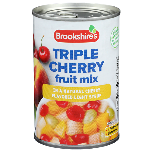 Brookshire's Triple Cherry Fruit Mix In a Natural Flavored Light Syrup - 15 Ounce