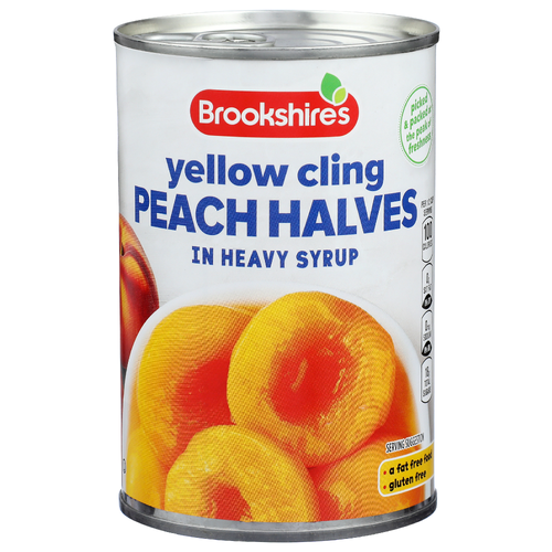 Brookshire's Yellow Cling Peach Halves In Heavy Syrup - 15.25 Ounce