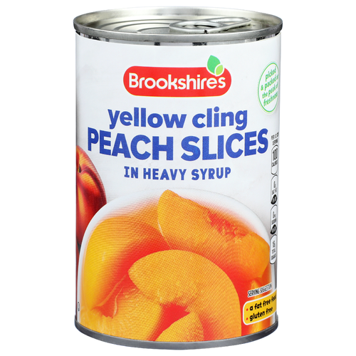 Brookshire's Yellow Cling Peach Slices In Heavy Syrup - 15.25 Ounce