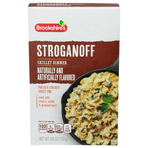 Brookshire's Stroganoff Pasta & Creamy Sauce Mix Skillet Dinner - 5.6 Ounce