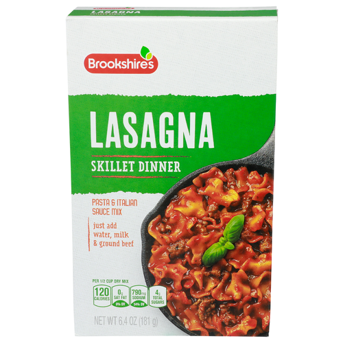 Brookshire's Lasagna Skillet Dinner Pasta & Italian Sauce Mix - 6.4 Ounce