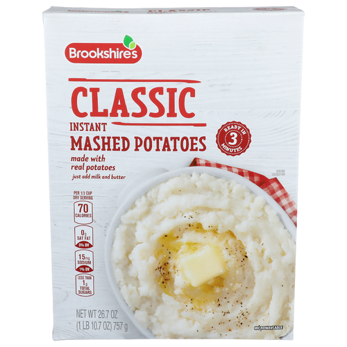 Brookshire's Made With Real Potatoes Classic Instant Mashed - 26.7 Ounce
