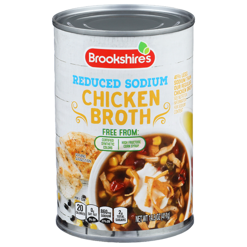 Brookshire's Reduced Sodium Chicken Broth - 14.5 Ounce
