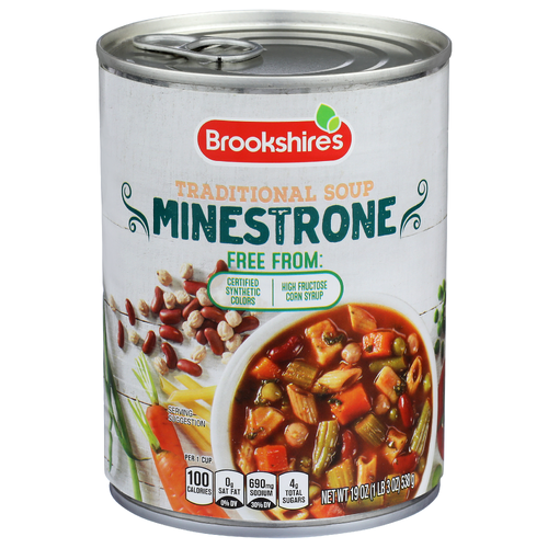 Brookshire's Traditional Soup Minestrone - 19 Ounce