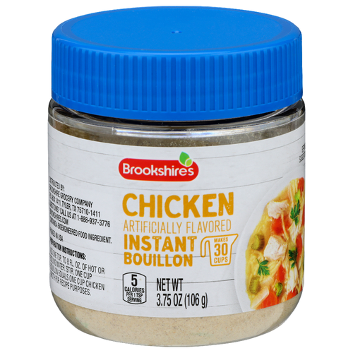 Brookshire's Chicken Instant Bouillon - 0.125 Ounce - 30 Count