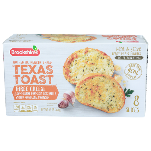 Brookshire's 3 Cheese Texas Toast - 1.625 Ounce - 8 Count