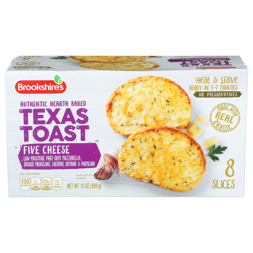 Brookshire's Five Cheese Texas Toast - 1.625 Ounce - 8 Count