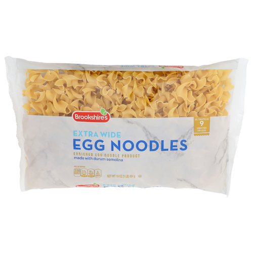 Brookshire's Extra Wide Egg Noodles - 16 Ounce