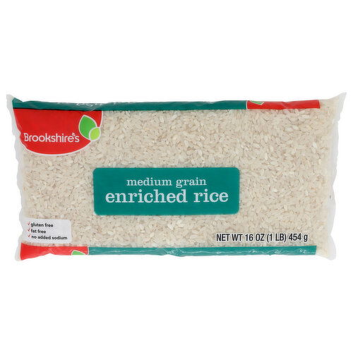 Brookshire's Medium Grain Enriched Rice - 16 Ounce