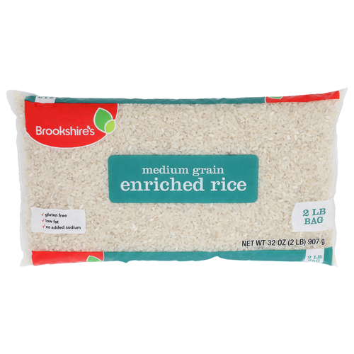 Brookshire's Medium Grain Enriched Rice - 32 Ounce