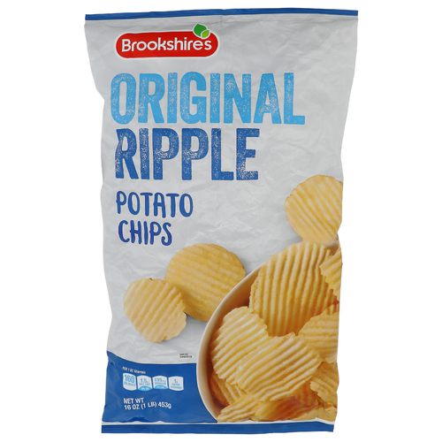 Brookshire's Original Ripple Potato Chips - 16 Ounce