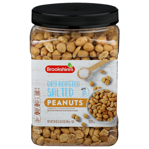 Brookshire's Dry Roasted Salted Peanuts - 35 Ounce