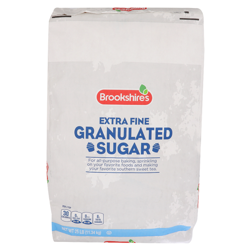 Brookshire's Extra Fine Granulated Sugar - 25 Pound