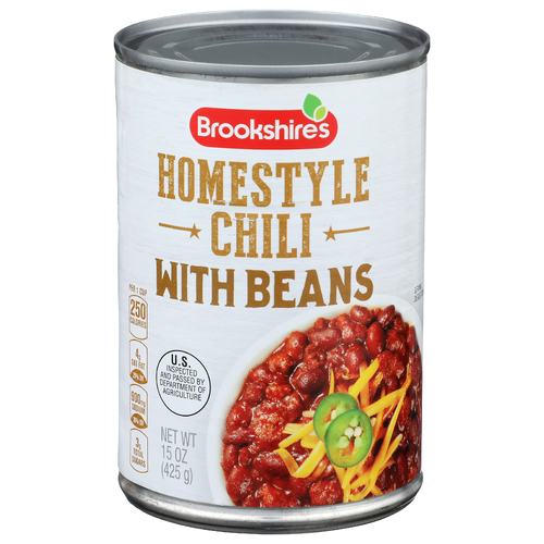 Brookshire's Homestyle With Beans Chili - 15 Ounce