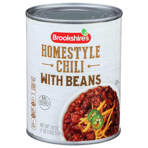 Brookshire's With Beans Homestyle Chili - 19 Ounce Image 1 of 4