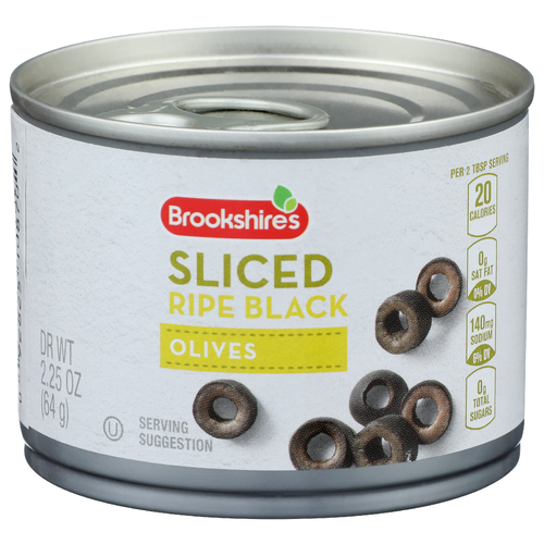 Brookshire's Ripe Sliced Black Olives - 2.25 Ounce
