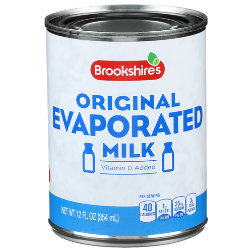 Brookshire's Original Evaporated Milk - 12 Fluid Ounce