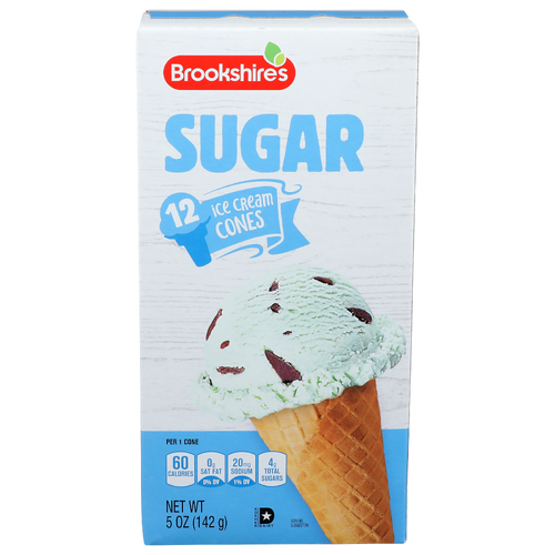 Brookshire's Sugar Ice Cream Cone - 0.417 Ounce - 12 Count